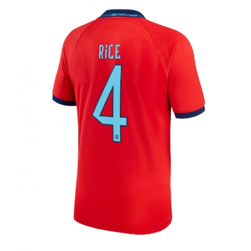 Lacne Muži Futbalové dres Anglicko Declan Rice #4 MS 2022 Krátky Rukáv - Preč